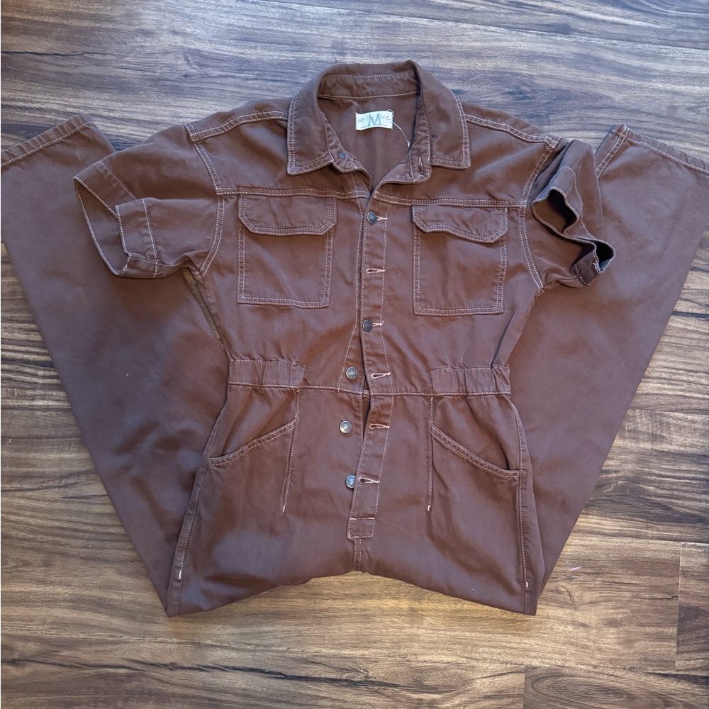 We The Free Brown Jumpsuit